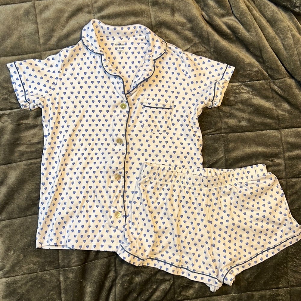 Women’s XS Roller Rabbit Pajamas with Blue Hearts